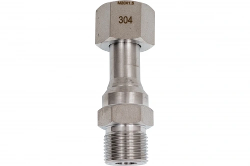 Фитинг резьбовой G1/2"/G1/2" (внутр.накидная гайка - наруж.), нерж.сталь  РОСМА УТ000020166